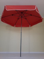 Зонт уличный (пляжный зонт) диаметр 240 см КРАСНЫЙ